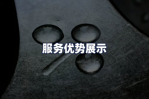 服务优势展示